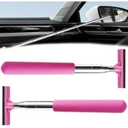 Car Squeegee Mini, Car Mirror Wiper, Car Mirror Squeegee, Side Mirror Squeegee for Car, Car Side Mirror Squeegees Universal 2-in-1 Telescopic Car Squeegee Wiper